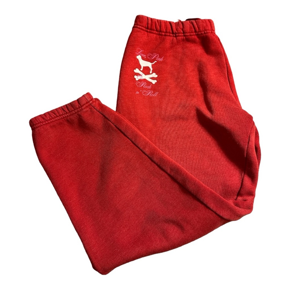 VS PINK | Red Joggers - Picture 1 of 8